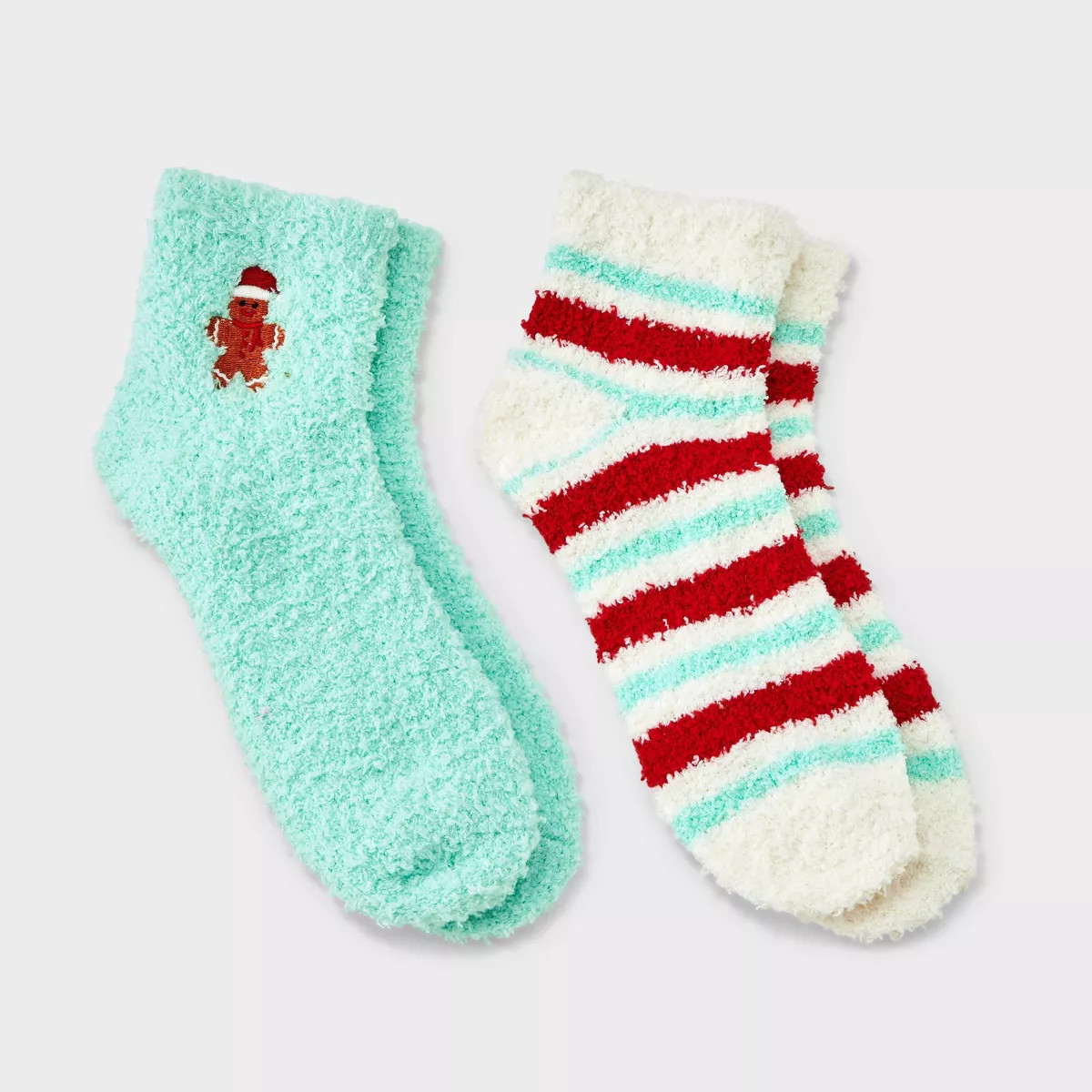 Adult Embroidered 2pk Cozy Ankle Socks - One Size Fits Most | Target