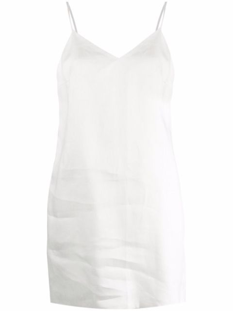 12 STOREEZ Linen Short Slip Dress - Farfetch | Farfetch Global