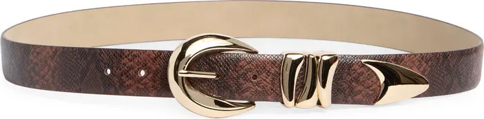 Vince Camuto Python Print Faux Leather Belt | Nordstromrack | Nordstrom Rack