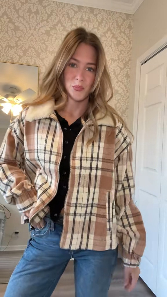 Wearing an XS in the Old Navy cardigan 🖤 the rest is no longer sold but I linked similar options! 

fall ootd, black cardigan, affordable, sneakers, plaid jacket, straight jeans

#LTKSeasonal #LTKFindsUnder100 #LTKootd