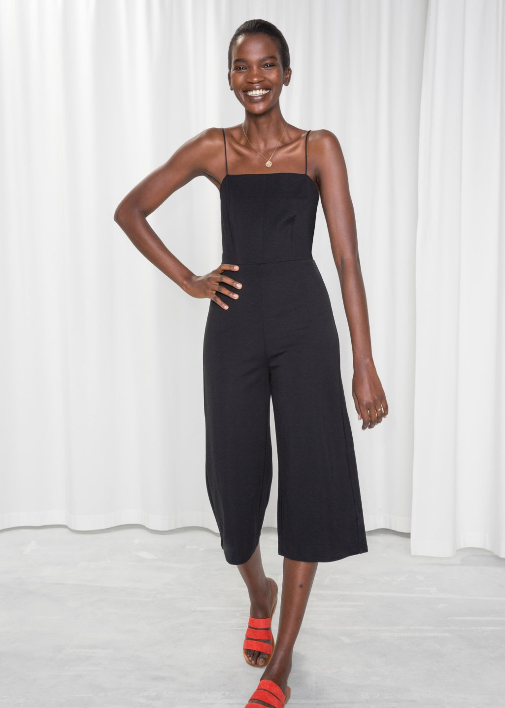 Back Tie Jumpsuit - Black - Jumpsuits & Playsuits - & Other Stories US | & Other Stories (EU + UK)