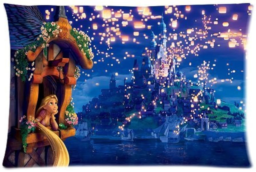 STYLE-UM@ Custom Princess Rapunzel Pillow Case Pillowcase 20"x30"- Tangled | Amazon (US)