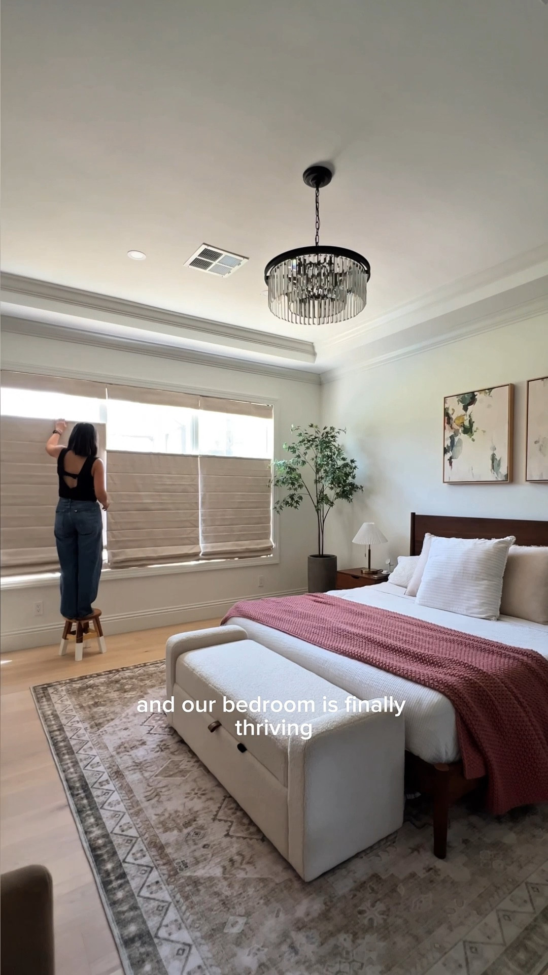 We finally got functional shades for our bedroom and got rid of the paper shades. The shades are custom from @Amazon and I love that they are top down and bottom up. We can let light in but also have privacy since our bedroom window faces the backyard  

#LTKHome #LTKFamily #LTKWatchNow