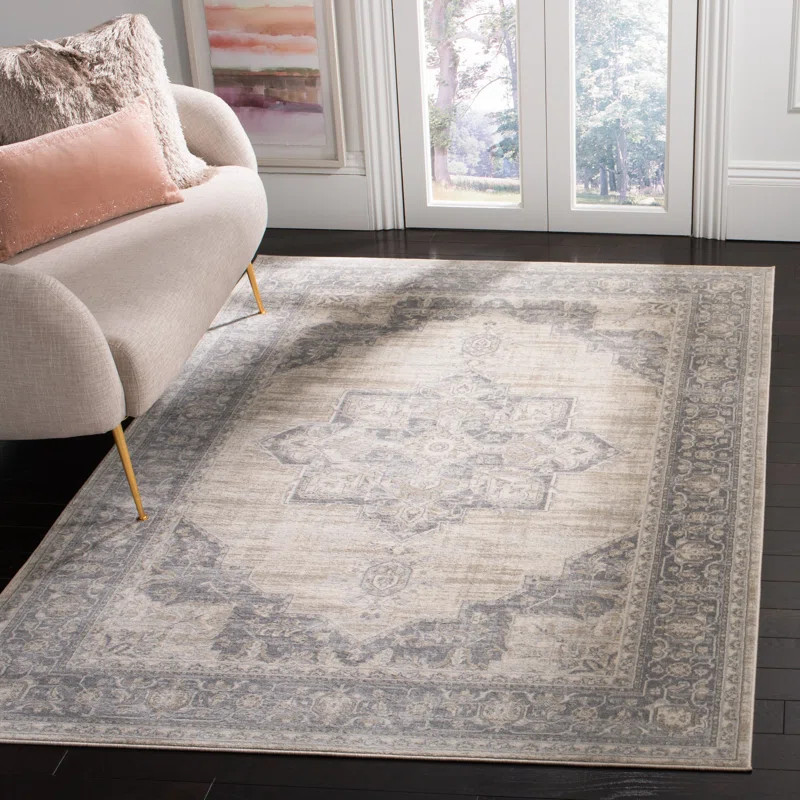 Halma Oriental Cream/Gray Area Rug | Wayfair North America