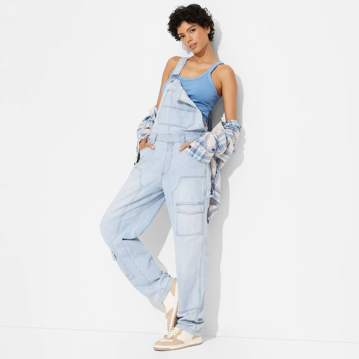 Women's Baggy Denim Overalls - Wild Fable™ | Target