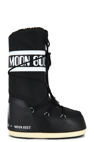 MOON BOOT Icon Nylon Boot in Black | FWRD 