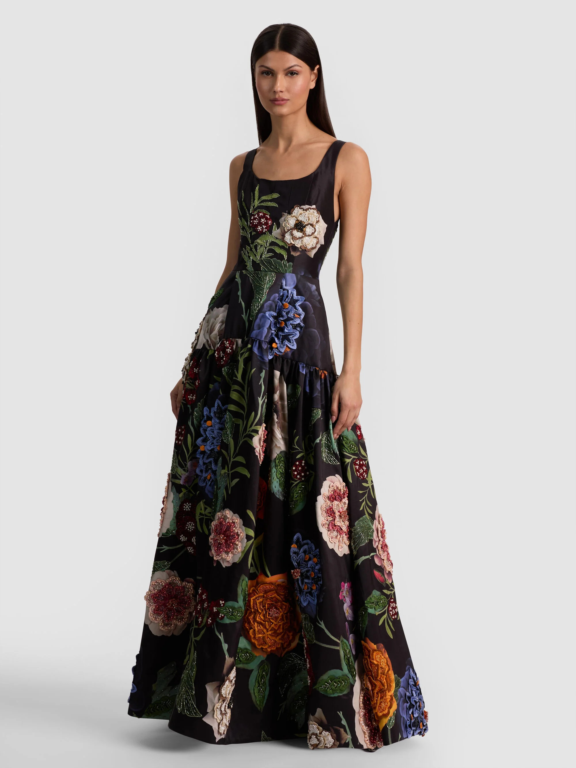 MAXINE EMBELLISHED GOWN | Alice + Olivia