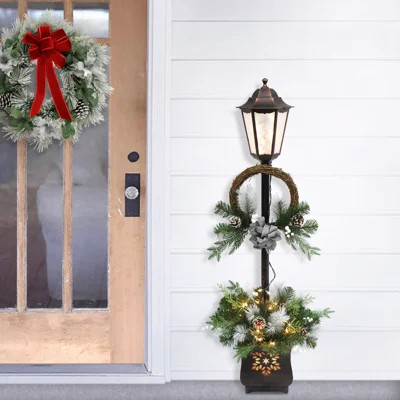 Pre-lit Christmas Lamp Post Lighted Display | Wayfair North America
