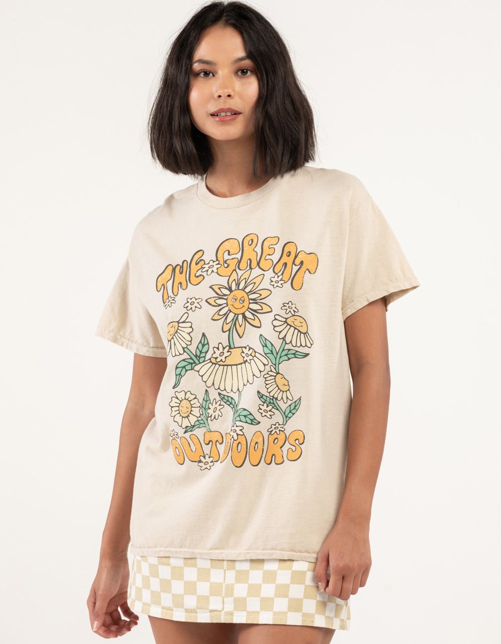 FULL TILT Great Outdoor Womens Oversized Tee - NATURAL | Tillys | Tillys