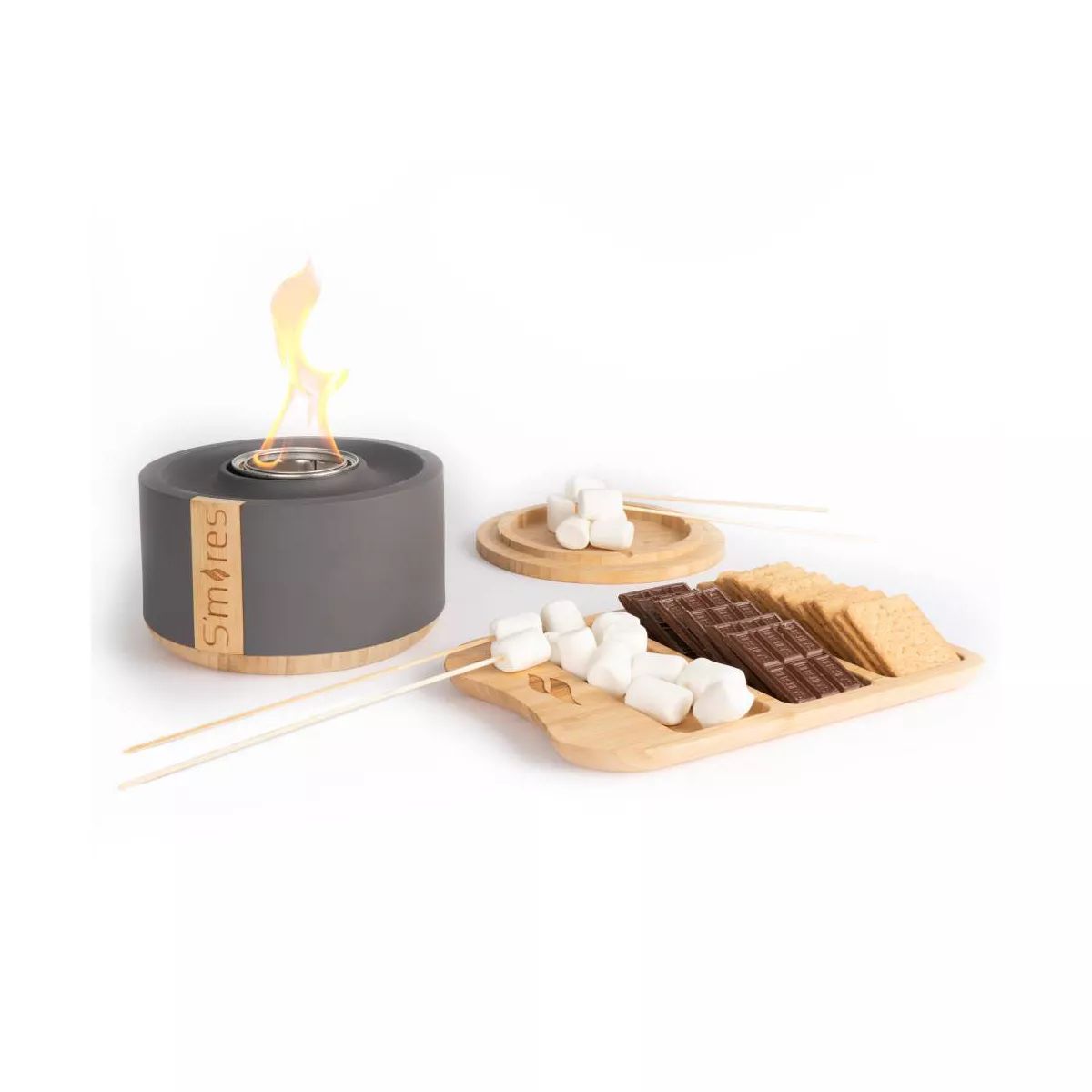 Smore's Gift Set with Bamboo Tray - Gray - Terra Flame | Target