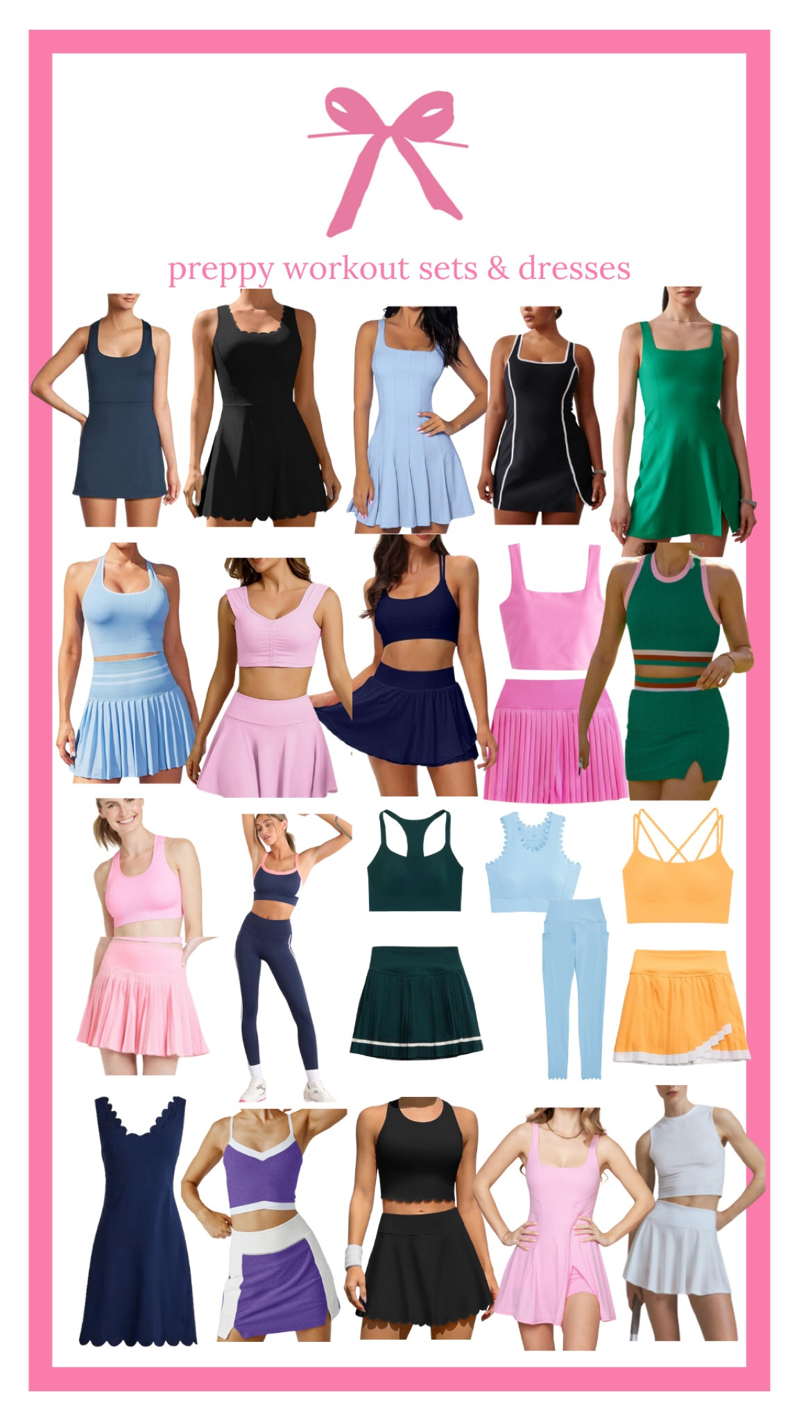 Preppy spring workout dresses and sets, scallop workout set, colorful workout set, preppy workout set, retro workout set. Part 1 of 2

#LTKxTarget #LTKSeasonal #LTKActive