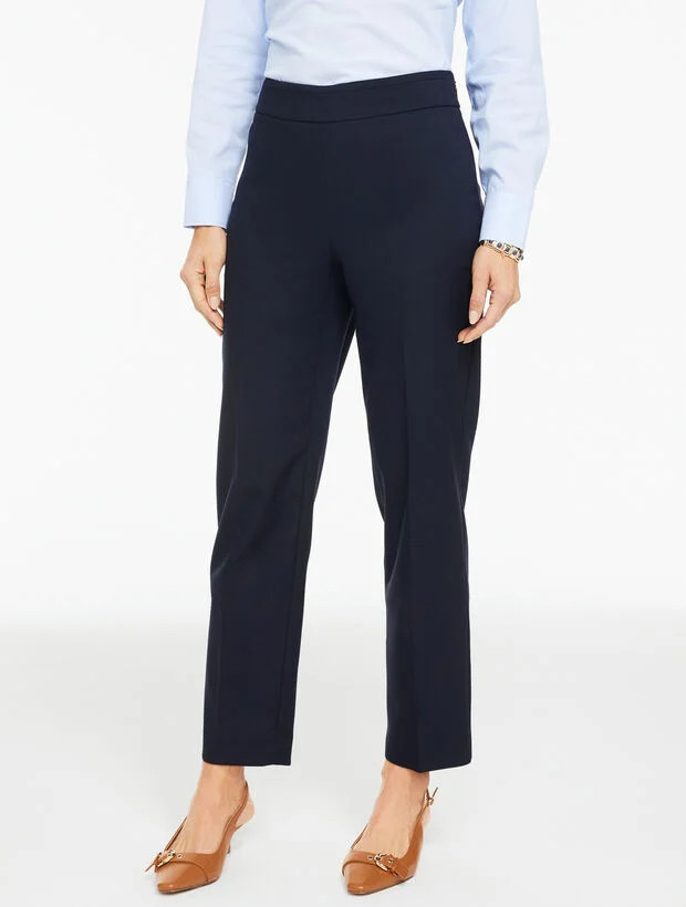 Straight Ankle Twill Pants | Talbots