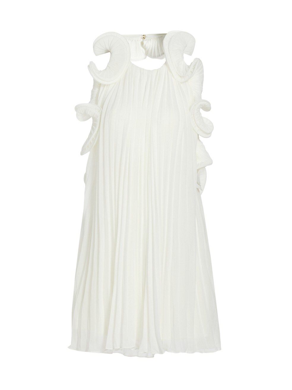 Swirling Ruffled Minidress | Saks Fifth Avenue