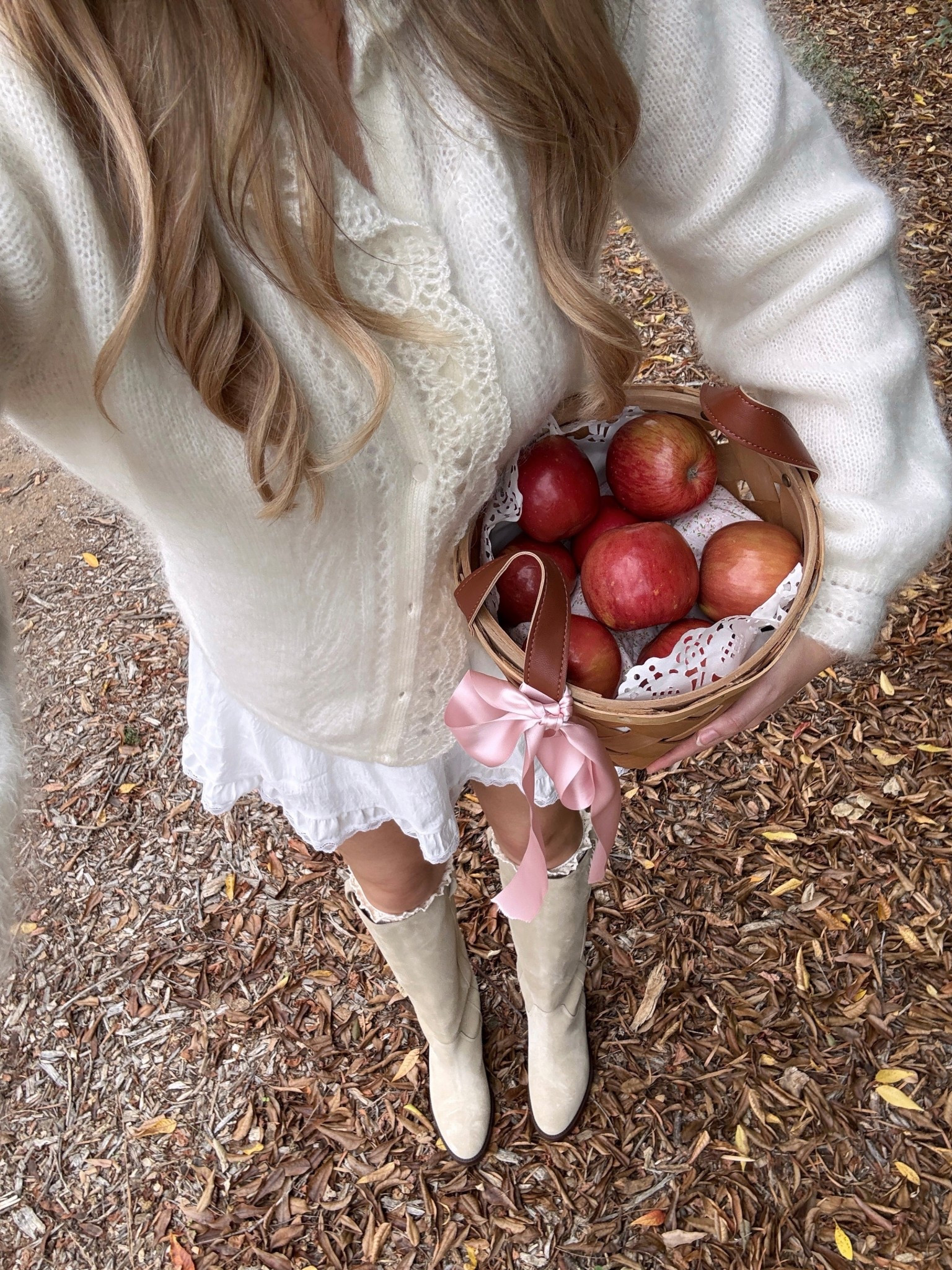 Apple picking outfit 🎀🧺
Sweater and skirt run tts
If you’re in between sizes in boots, I’d size down 

#LTKSeasonal #LTKStyleTip #LTKFallSale