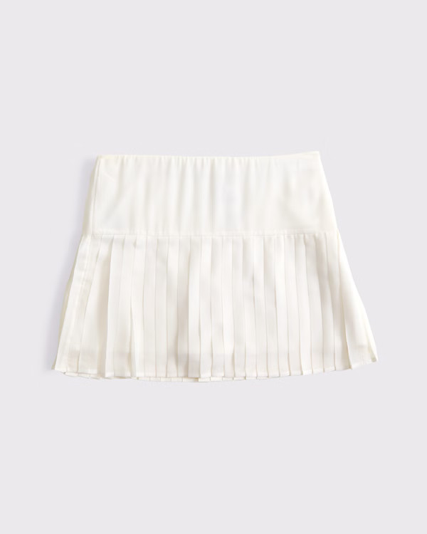 Women's High Rise Drop-Waist Pleated Mini Skort | Women's New Arrivals | Abercrombie.com | Abercrombie & Fitch (US)