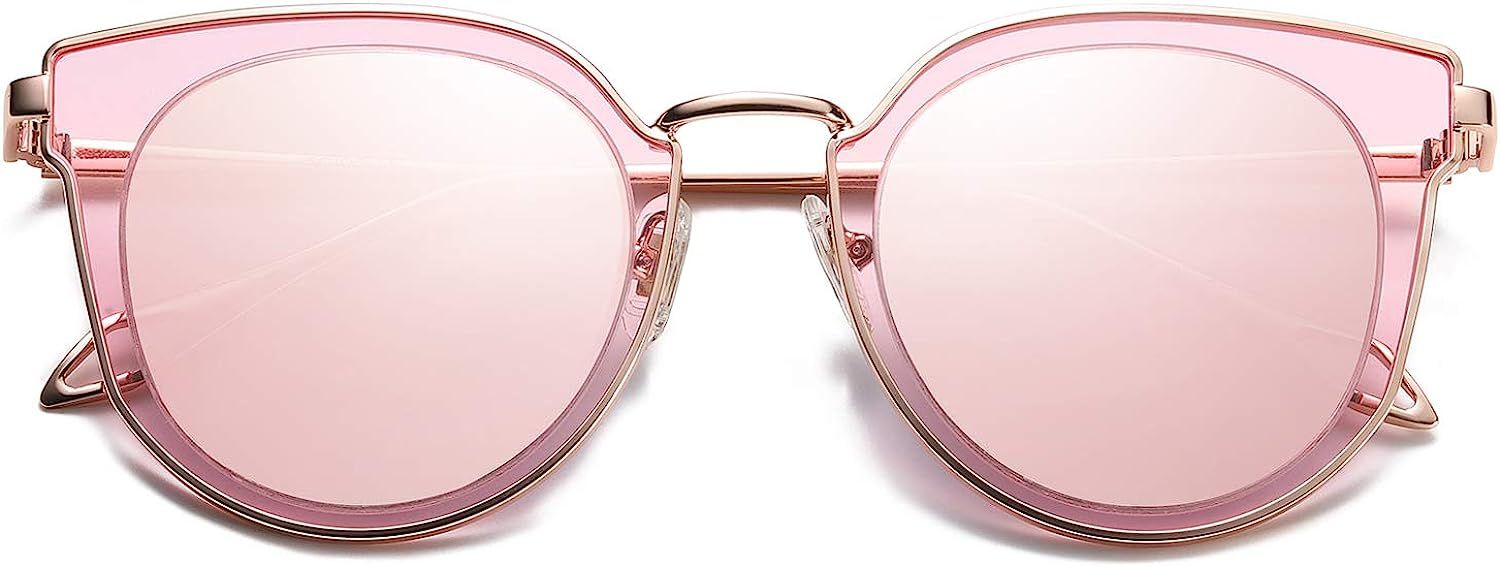 SOJOS Fashion Round Polarized Sunglasses for Women UV400 Mirrored Lens SJ1057 | Amazon (CA)