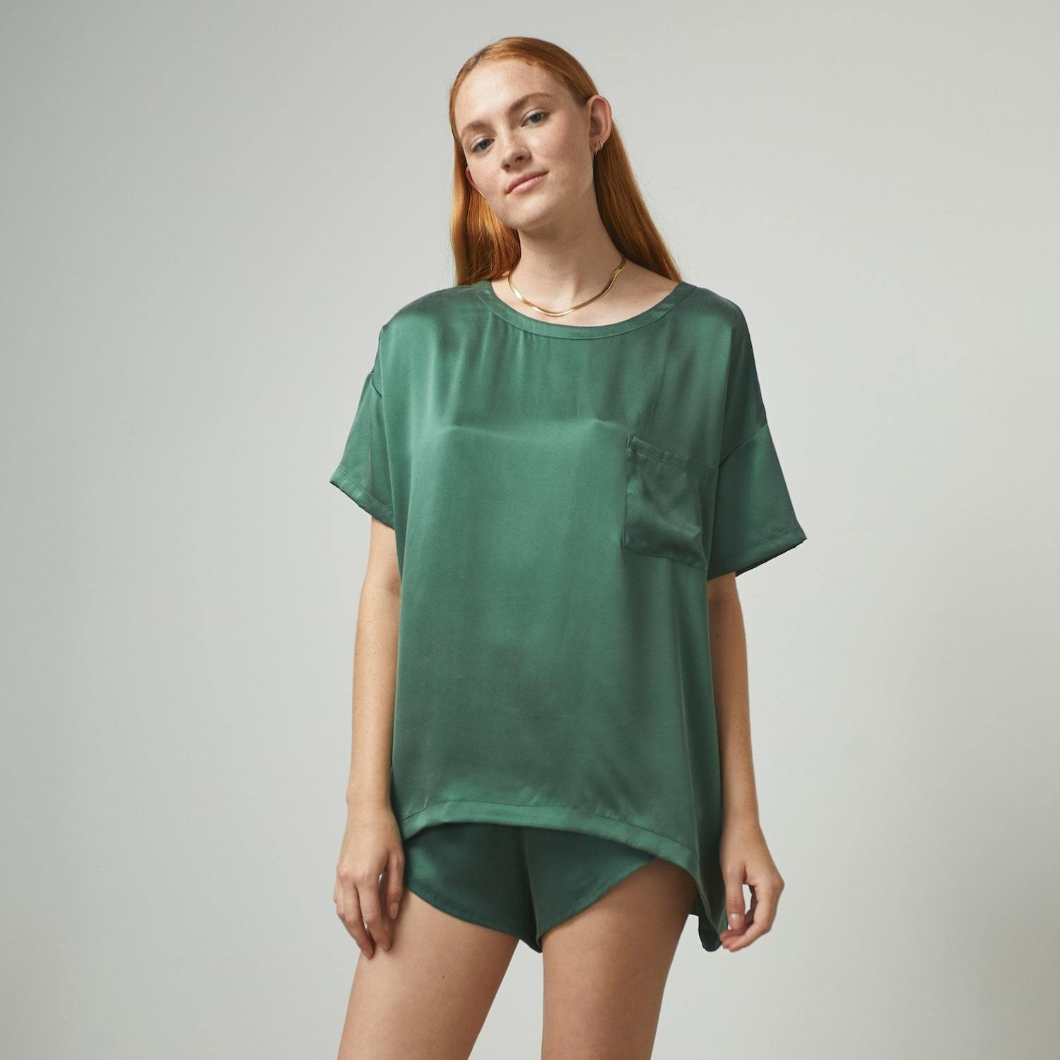 Washable Silk Tee Set | Lunya