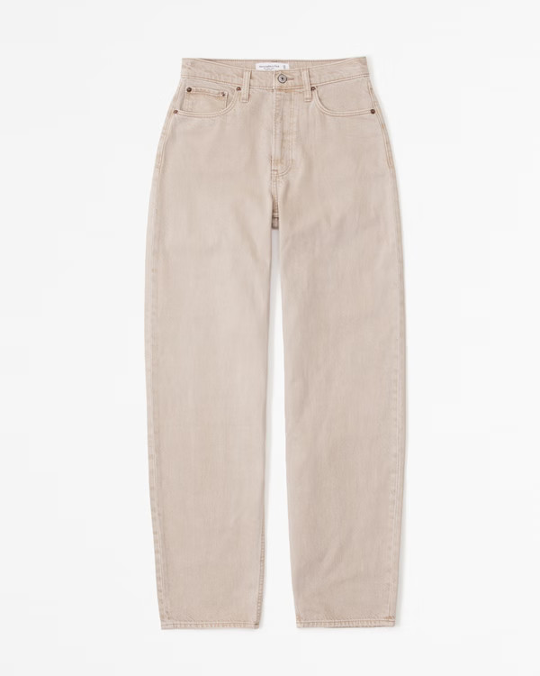 High Rise Taper Jean | Abercrombie & Fitch (US)