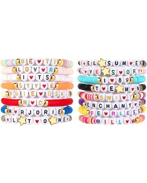 Clay Bead Friendship Bracelets Bulk for Women | Amazon (US)