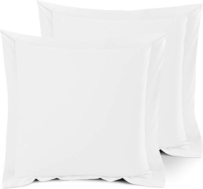 Nestl Soft Pillow Shams Set of 2 - Double Brushed Microfiber Pillow Covers - Hotel Style Premium ... | Amazon (US)