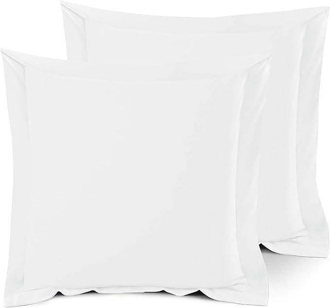 Nestl Soft Pillow Shams Set of 2 - Double Brushed Microfiber Pillow Covers - Hotel Style Premium ... | Amazon (US)