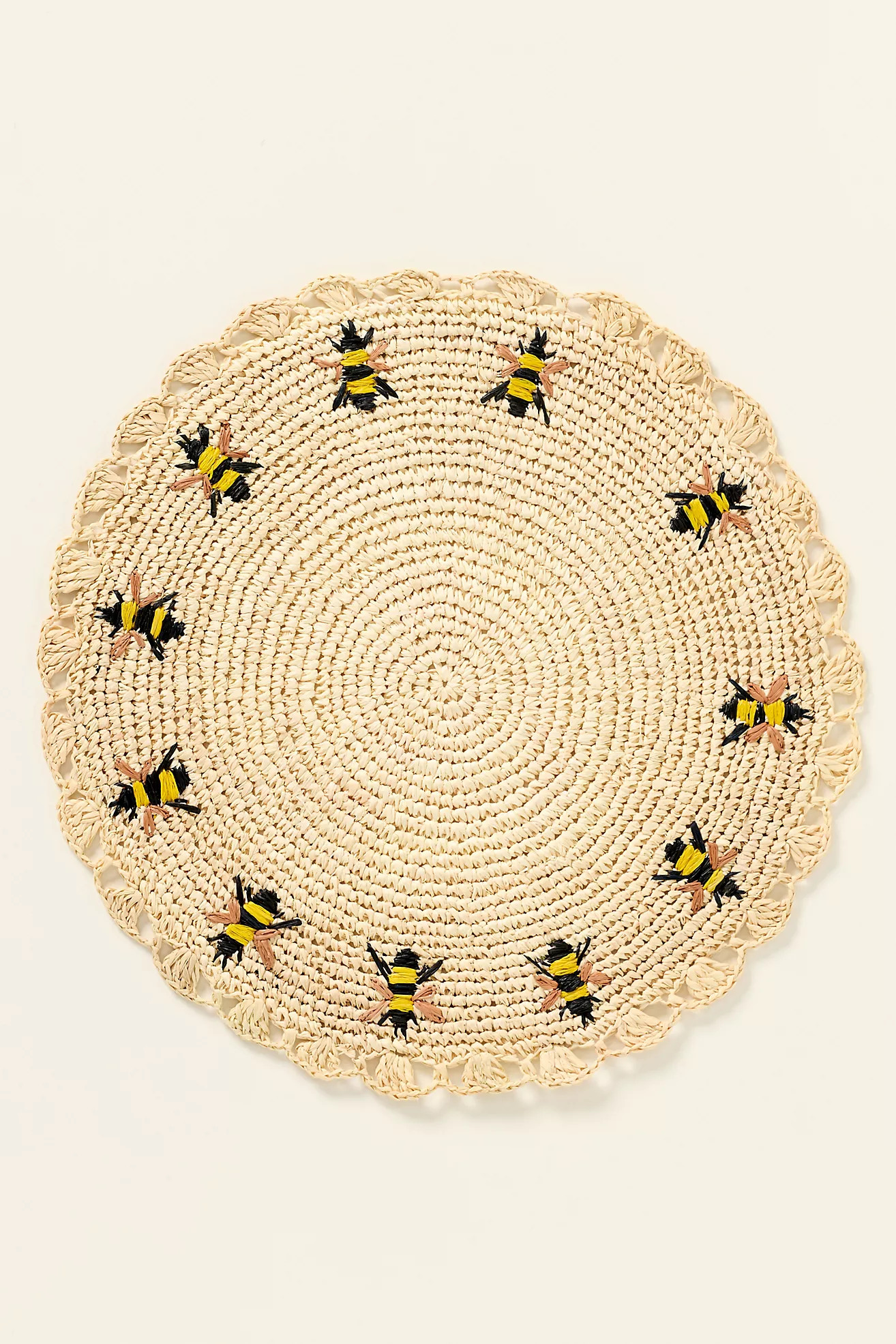Payton James Handwoven Bee Placemat | Anthropologie (US)