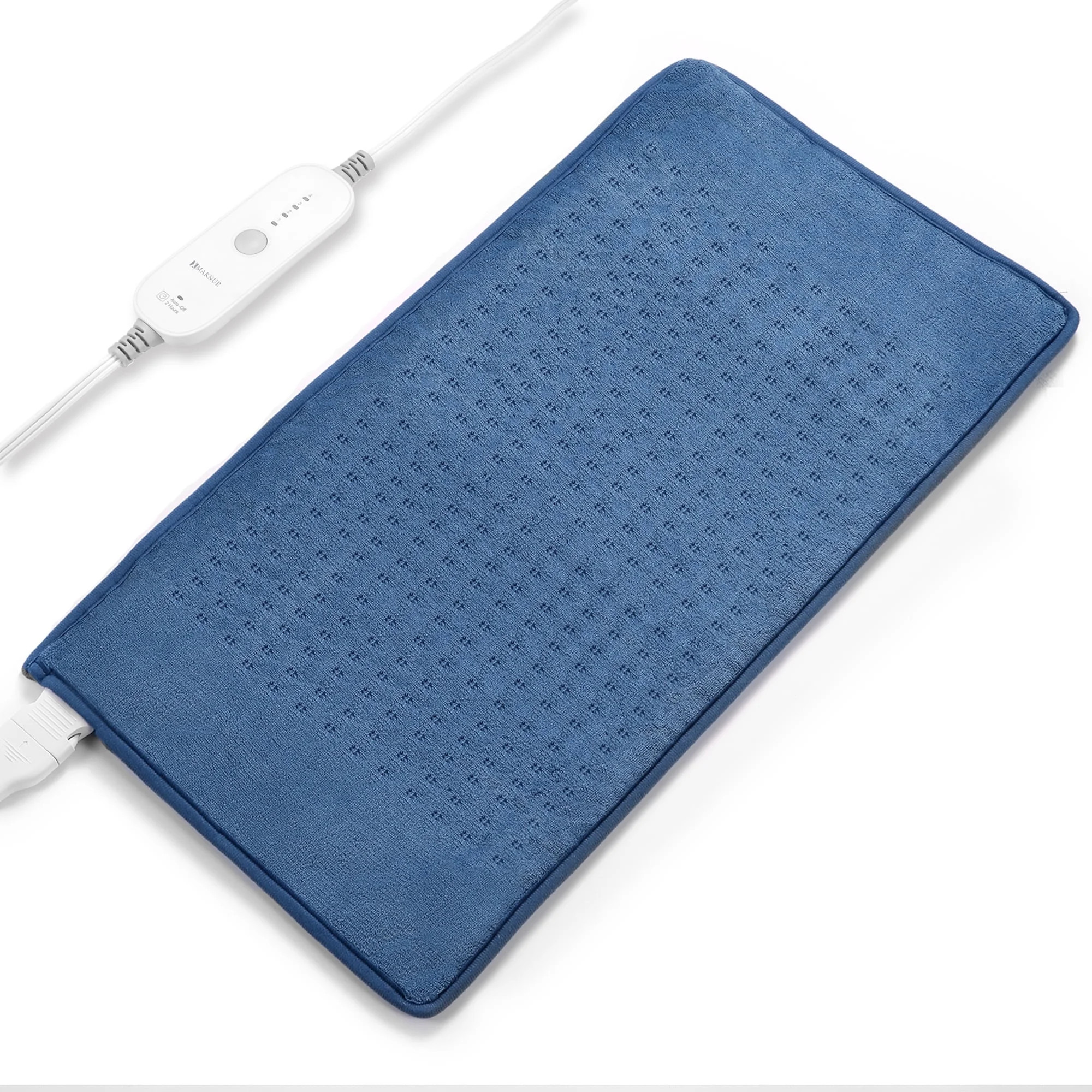 MARNUR Heating Pad, Large Size 12''x24'' with 4 Heat Settings, Auto Shut-off - Blue | Walmart (US)