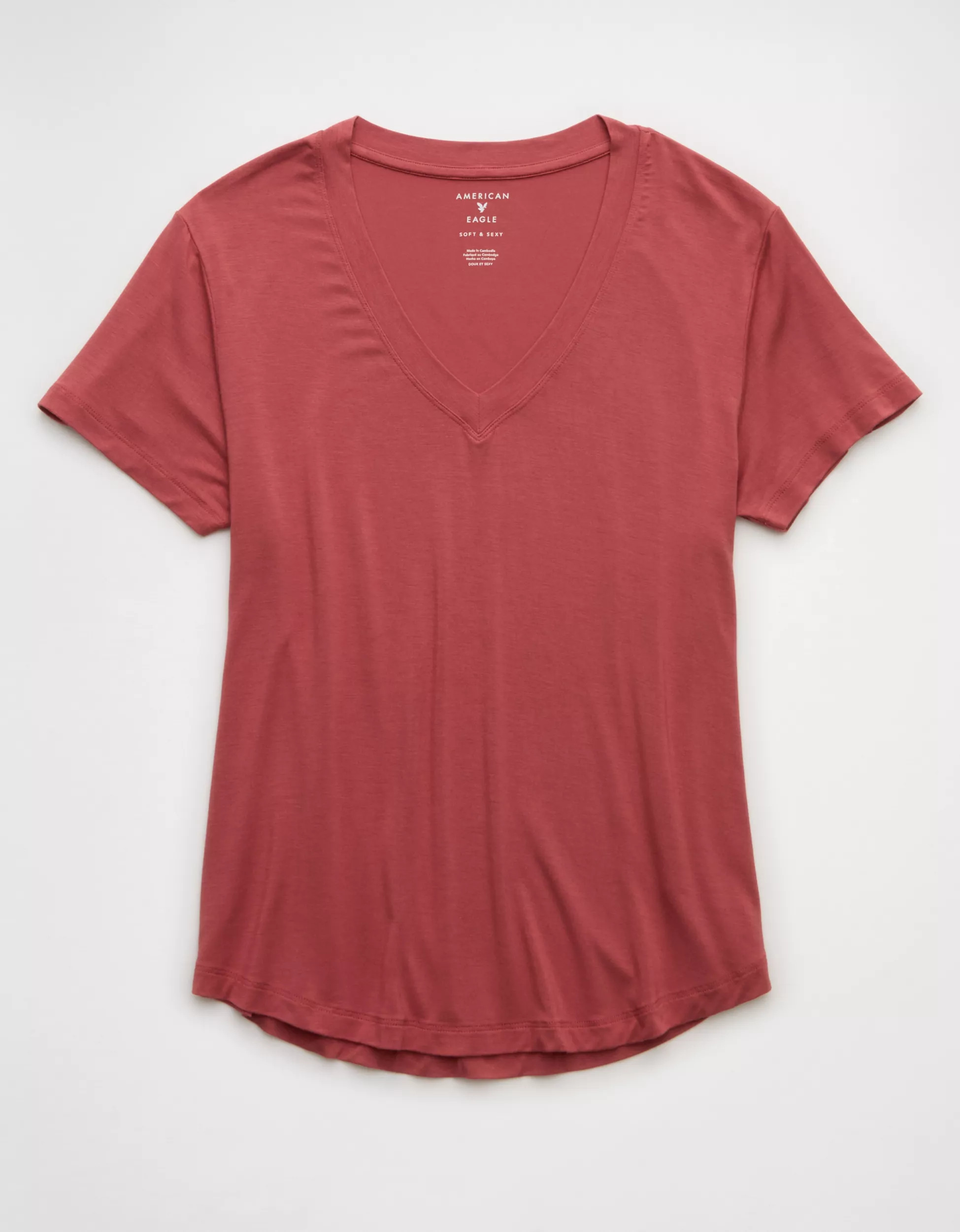 AE Soft & Sexy V-Neck T-Shirt | American Eagle Outfitters (US & CA)