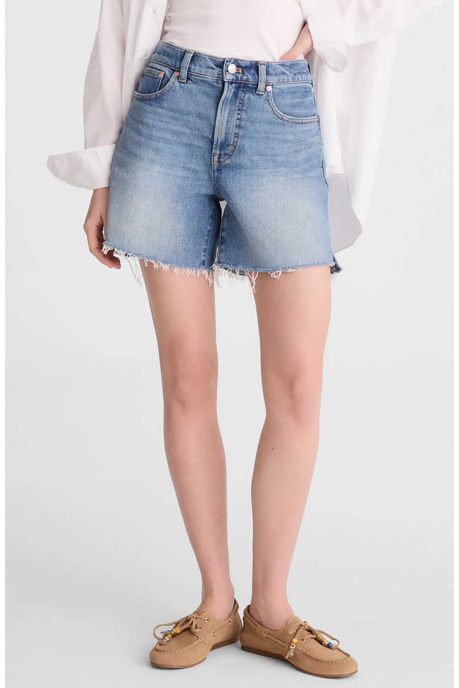 The Perfect Vintage Mid Length Denim Shorts (Women) | Nordstrom | Nordstrom