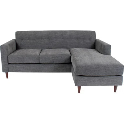Brayden Studio Poyar Reversible Chaise Sectional | Wayfair North America