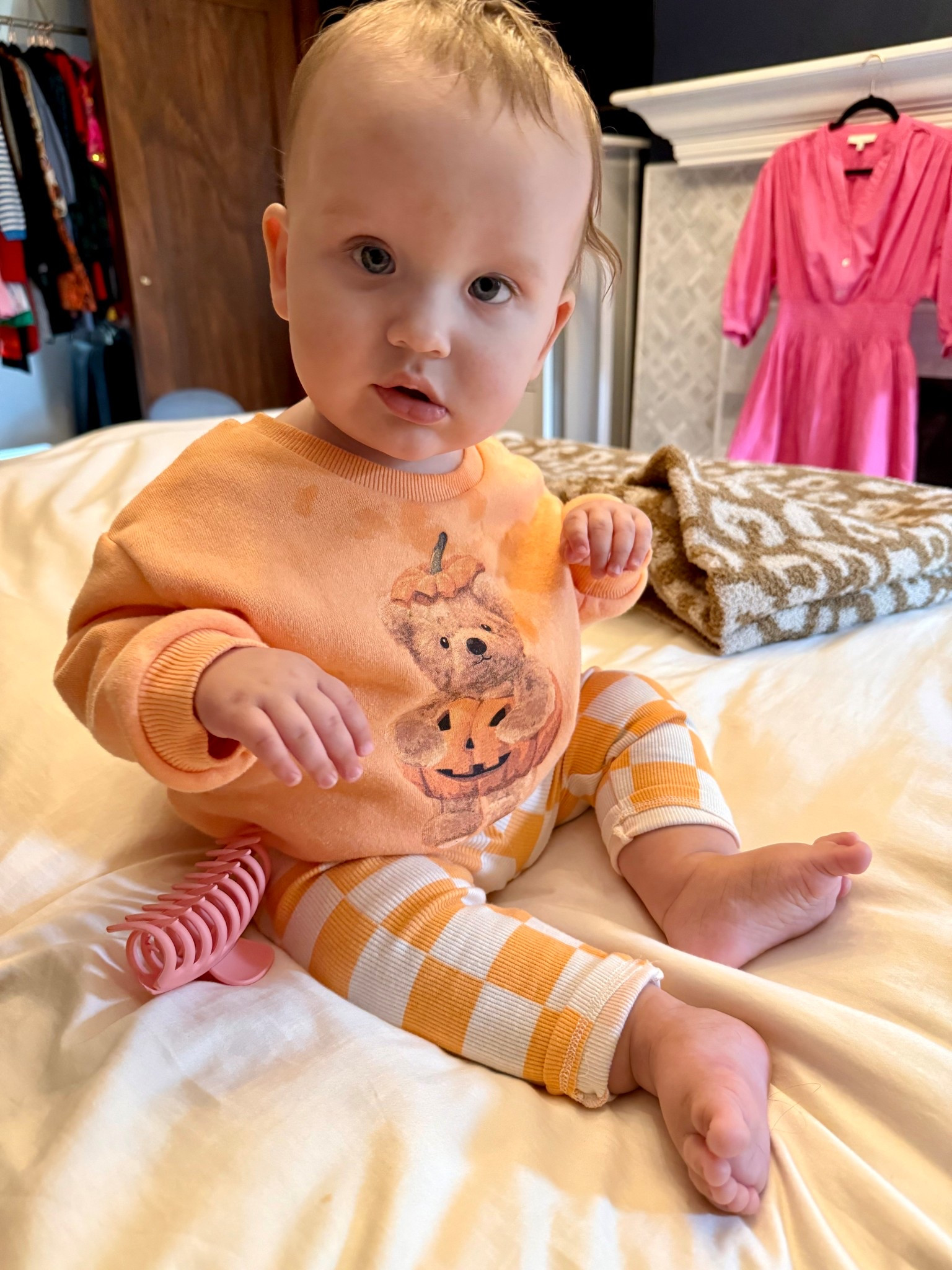 Teddy bear pumpkin outfit for fall!

Could work for either baby girl or baby boy 

#LTKSeasonal #LTKBaby #LTKKids