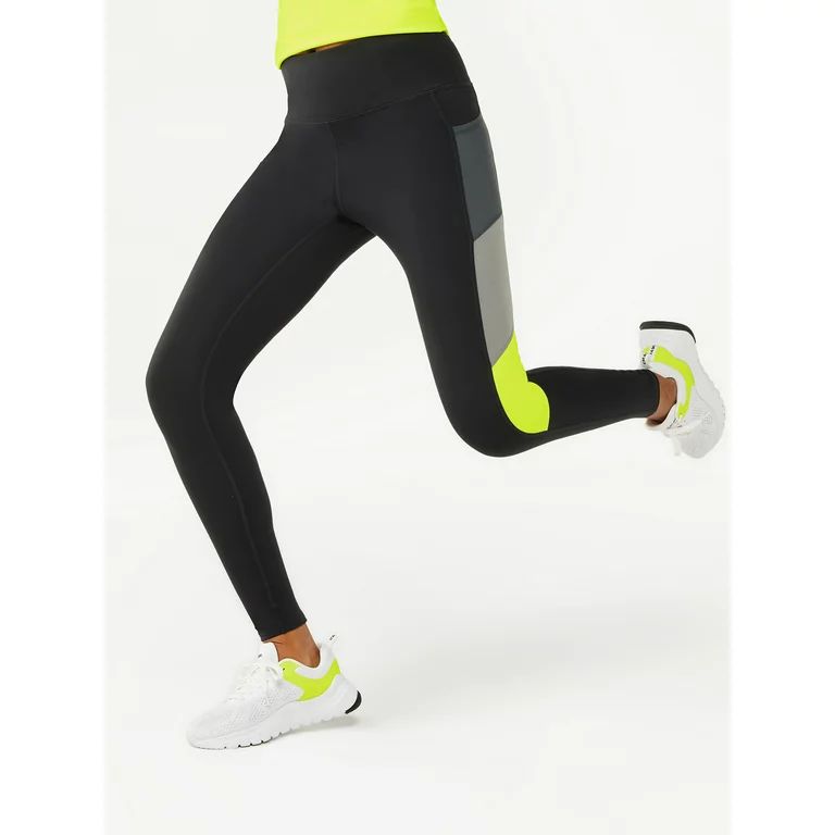 Love & Sports Women's High Rise Colorblocked Leggings | Walmart (US)