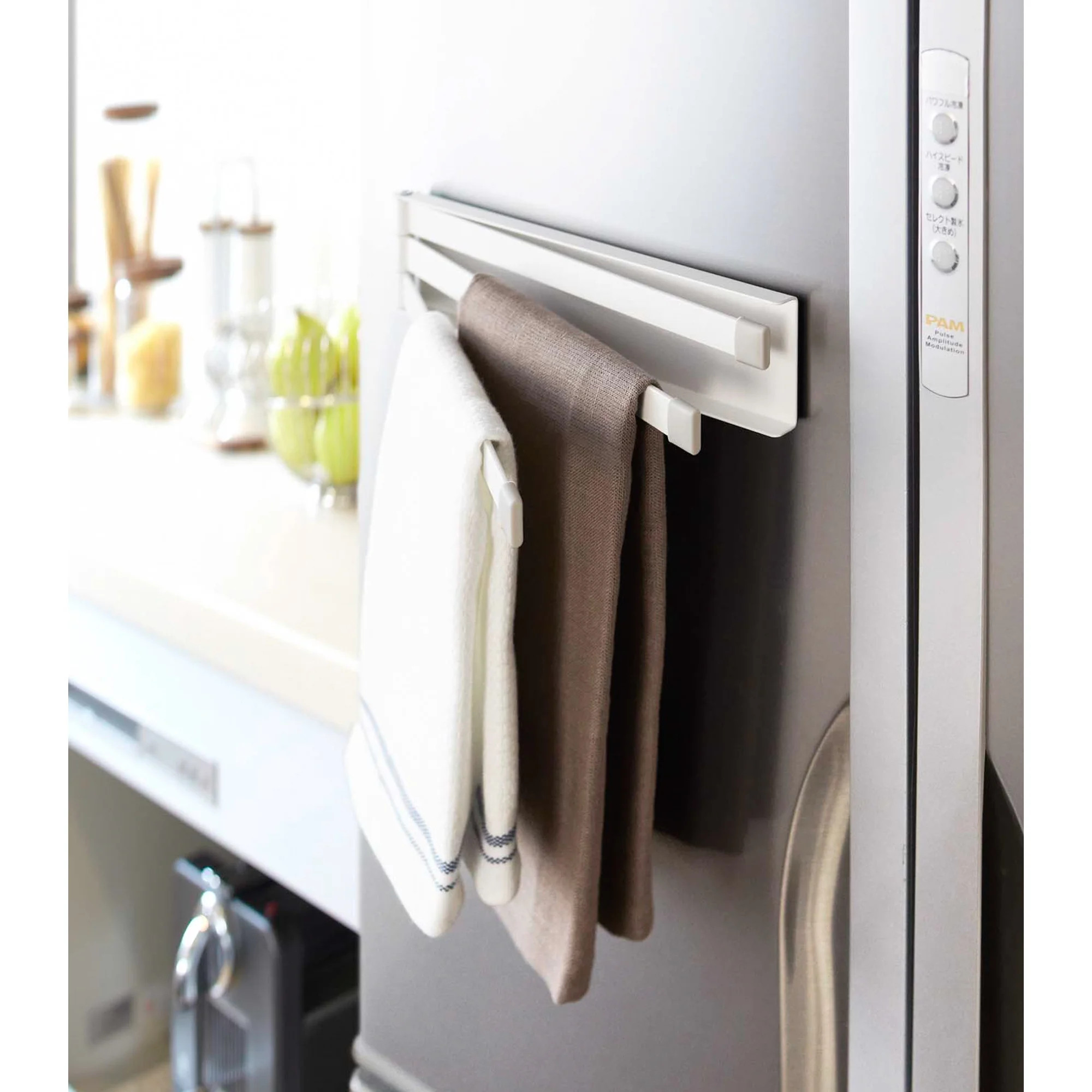 Yamazaki Home  Magnetic Dish Towel Hanger, Steel, Holds 1.5 lbs - L 0.39 x W 9.45 x H  2.36 inche... | Walmart (US)