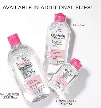 Garnier Micellar Water, Hydrating Facial Cleanser & Makeup Remover, Suitable for Sensitive Skin, ... | Amazon (US)
