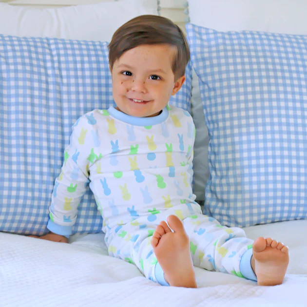 Colorful Peeps Blue Pajamas | Classic Whimsy