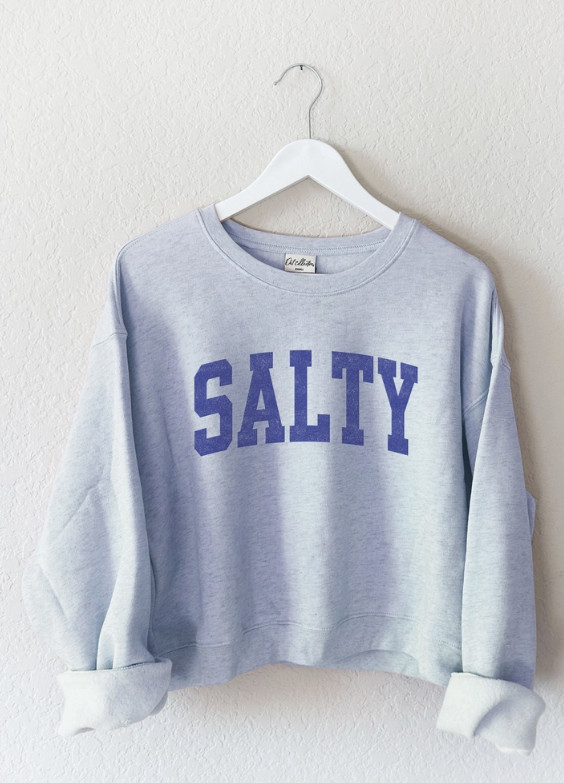 Salty Mid Length Graphic Crew | Sunshine Daydream