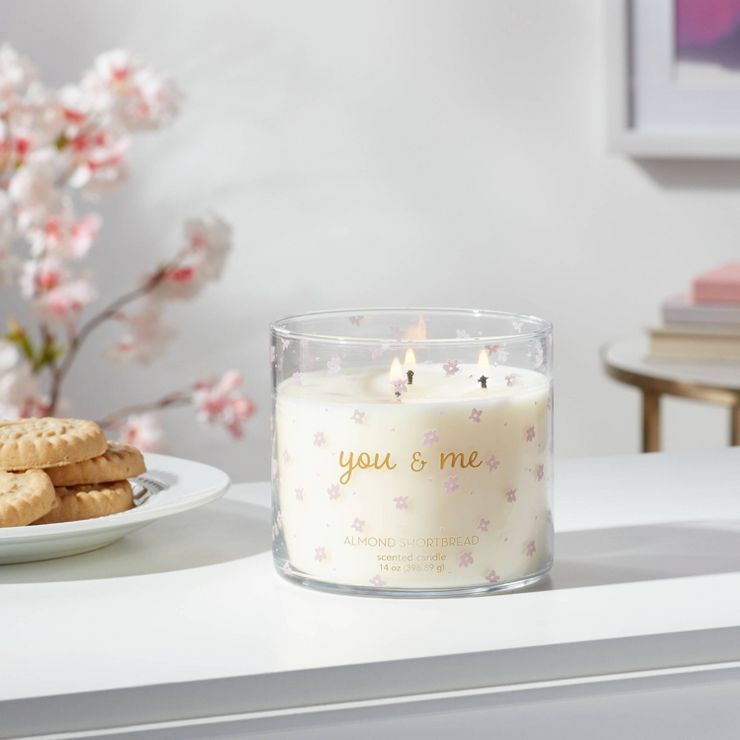 14oz You & Me Almond Shortbread Valentine's Day Candle - Threshold™ | Target