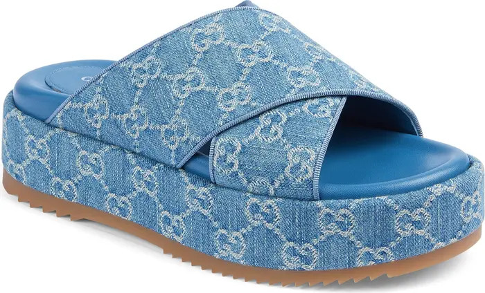 Gucci Angelina Platform Slide Sandal (Women) | Nordstrom | Nordstrom