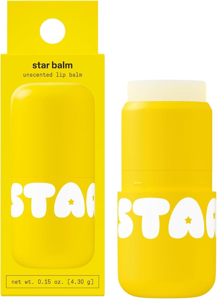 Starface Star Balm Unscented, Hydrating Lip Moisturizer with Shea Butter, Cocoa Butter, and Cocon... | Amazon (US)