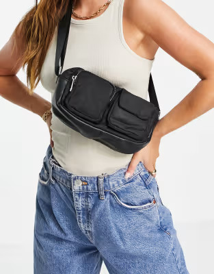 Miss Selfridge black utility cross body bag | ASOS (Global)
