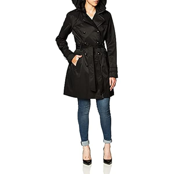 FARVALUE Women's Long Trenchcoat Double Breasted Trench Coat Water Resistant Classic Peacoat with Be | Amazon (US)
