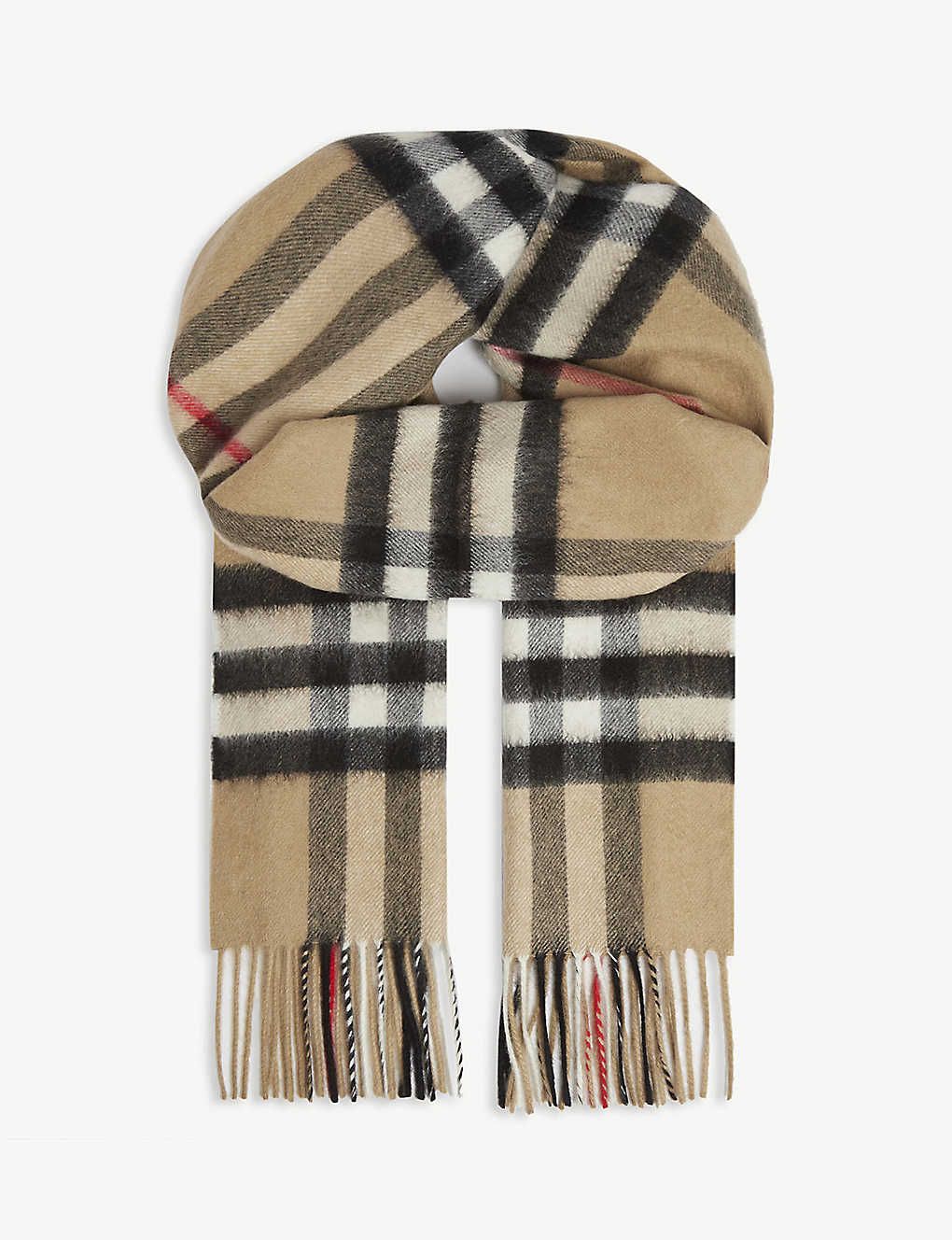 Giant checked cashmere scarf | Selfridges