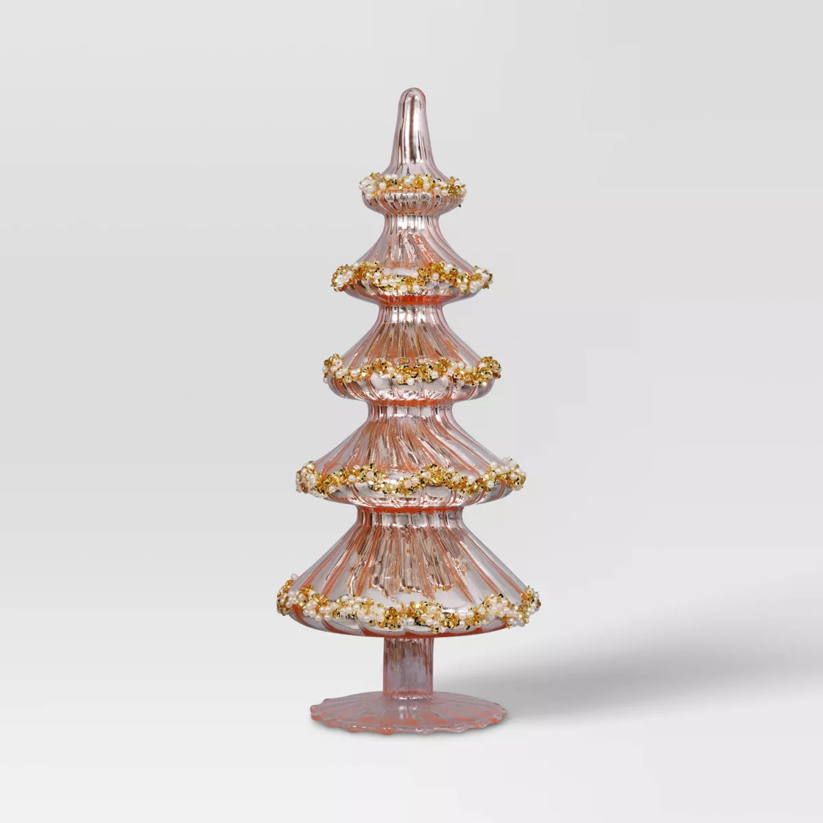 10.25" Christmas Glass Tree Pink - Wondershop™ | Target