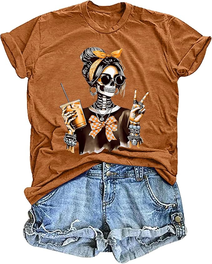 Shirt T-Shirt Graphic Tees Tops Blouse | Amazon (US)