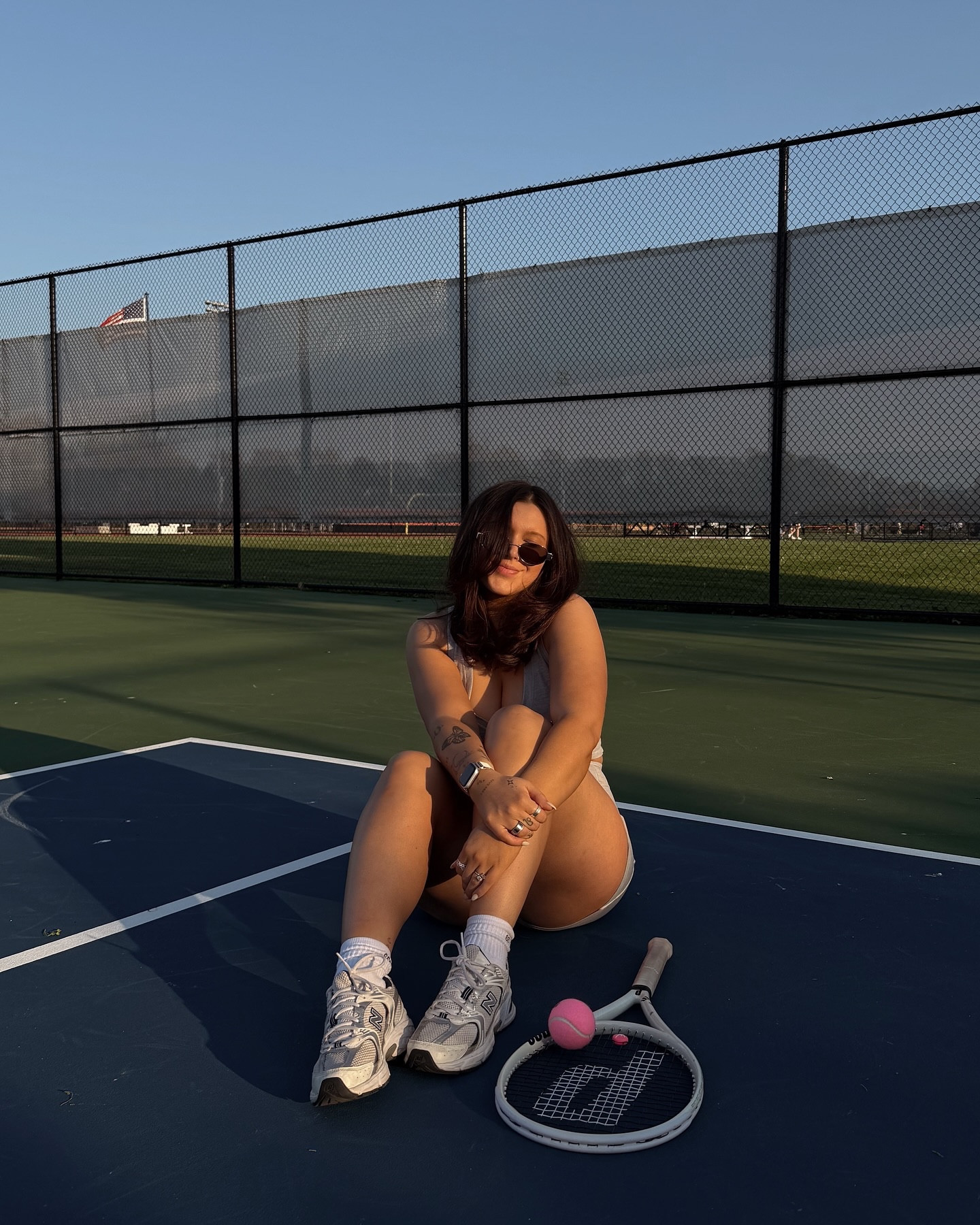 tennis all summerrrr🎾 wearing the cutest set from @boandtee