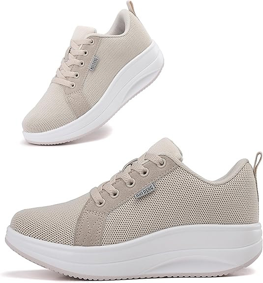 Oude Womens Walking Sneakers Comfy | Platform Shoes for Women Fashion | Stylish Standing All Day ... | Amazon (US)
