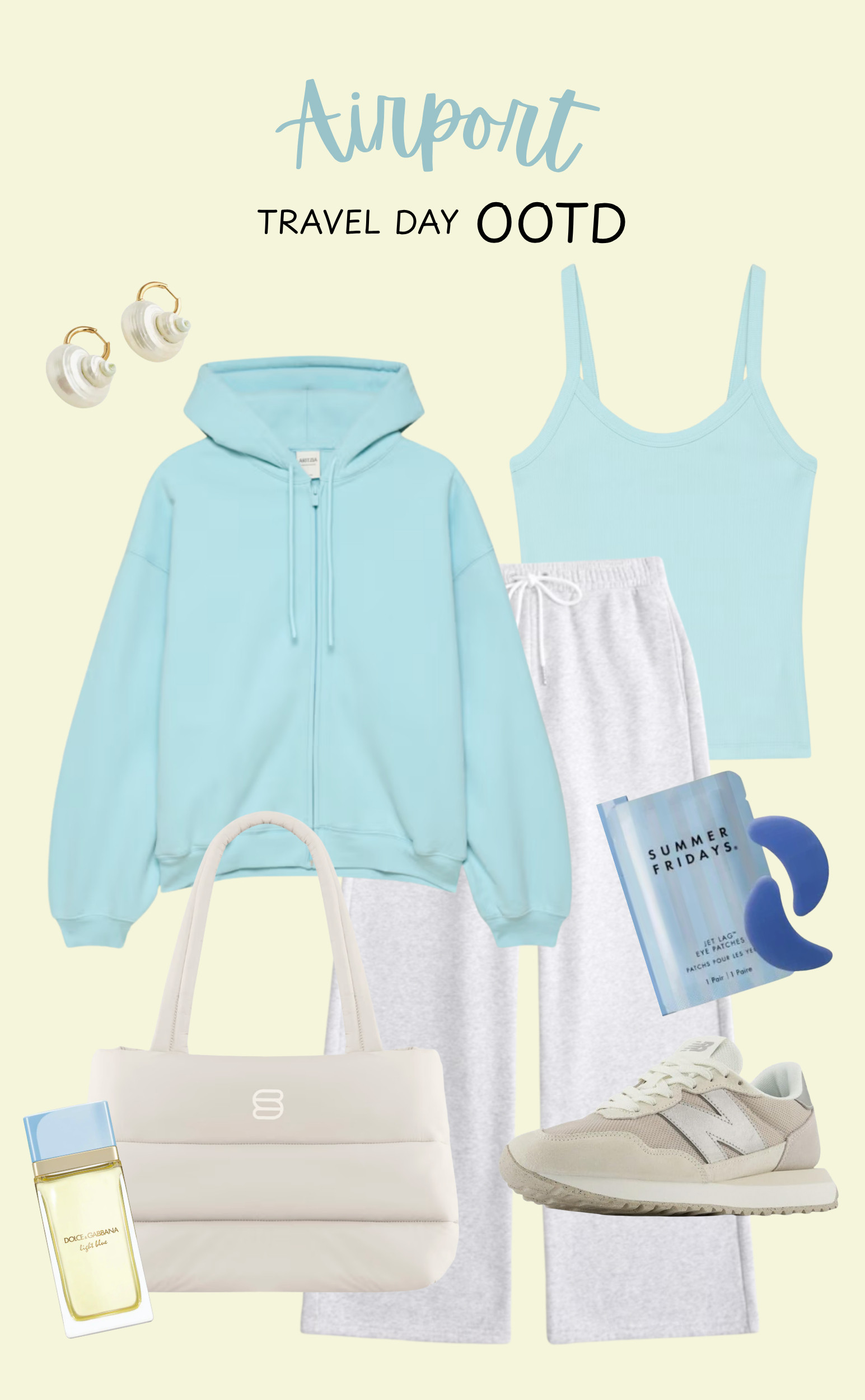 Airport Outfit ✈️🩵

Airport outfit, travel day outfit, airport style, comfy airport outfit, travel outfit women, hoodie outfit, sweatpants outfit, New Balance sneakers, travel essentials, carry on bag, airport fashion, women's travel outfit, comfortable travel clothes, travel day style  

 #LTKootd #LTKActive #LTKTravel