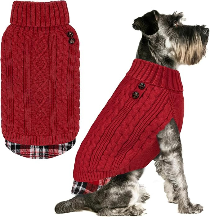KYEESE Dog Sweater Soft Pullover Dog Sweaters for Small Dogs Girl Warm Turtleneck Small Dogs Swea... | Amazon (US)
