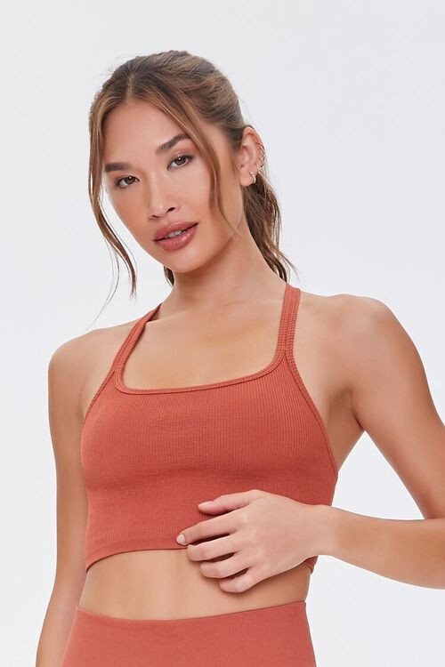 Seamless Caged-Back Sports Bra | Forever 21 (US)