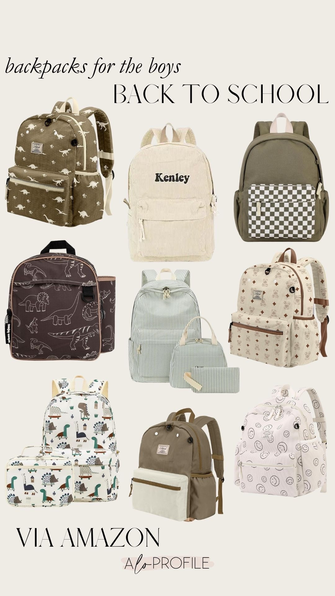 Amazon Back to School Essentials: Backpacks for boys // Amazon finds, Amazon backpacks, Amazon back to school, backpacks for boys, toddler backpacks, neutral backpacks, back to school finds, Amazon kids finds